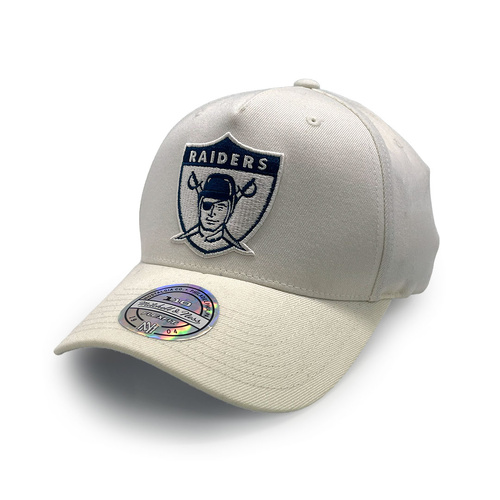 Mitchell & Ness Oakland Raiders Flexfit 110 Core White Cream/Teal OSFM
