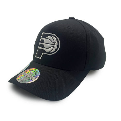 Mitchell & Ness Indiana Pacers Flexfit 110 Evergreen Core White Logo Black OSFM