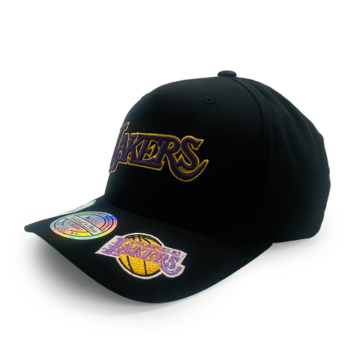 Mitchell & Ness Los Angeles Lakers Flexfit 110 Double Up Black OSFM