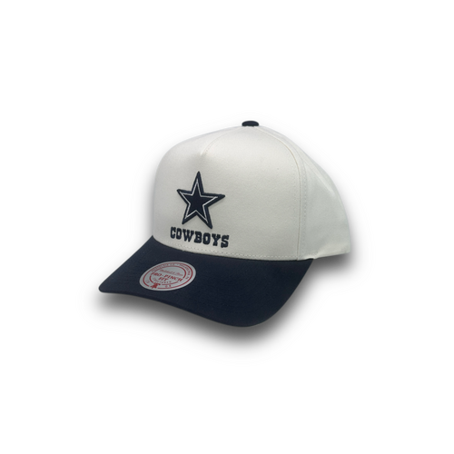 Mitchell & Ness Dallas Cowboys Pro Pinch Two Tone  White Cream/Navy OSFM