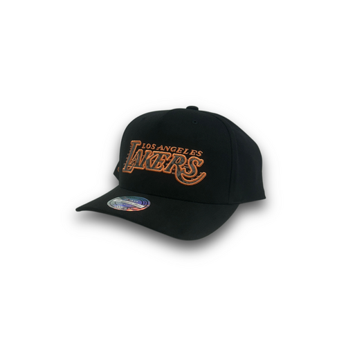 Mitchell & Ness Los Angeles Lakers Flexfit 110 Snake Black OSFM