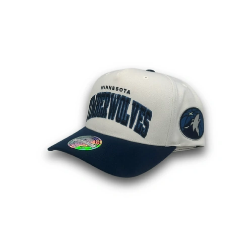 Mitchell & Ness Minnesota Timberwolves Flexfit 110 Team Arch White OSFM