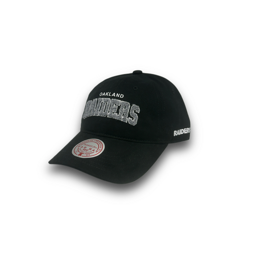 Mitchell & Ness Oakland Raiders Dad Hat Bouncle Arch Black OSFM