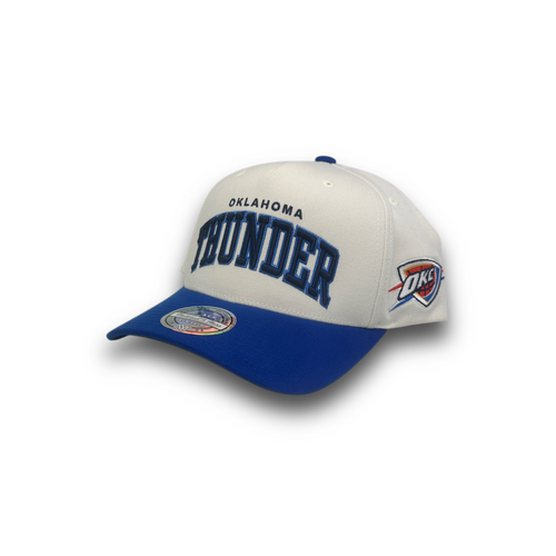 Mitchell & Ness Oklahoma City Thunder Flexfit 110 Team Arch White OSFM