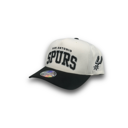 Mitchell & Ness San Antonio Spurs Flexfit 110 Team Arch White OSFM