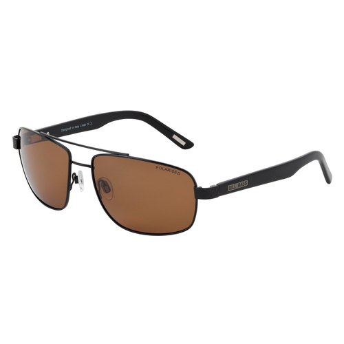 Bill Bass Liam 25537 Satin Black / Brown Polarised Lenses