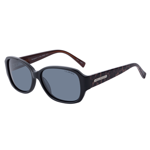Bill Bass Mika 25582 Black leopard / Grey Polarised Lenses