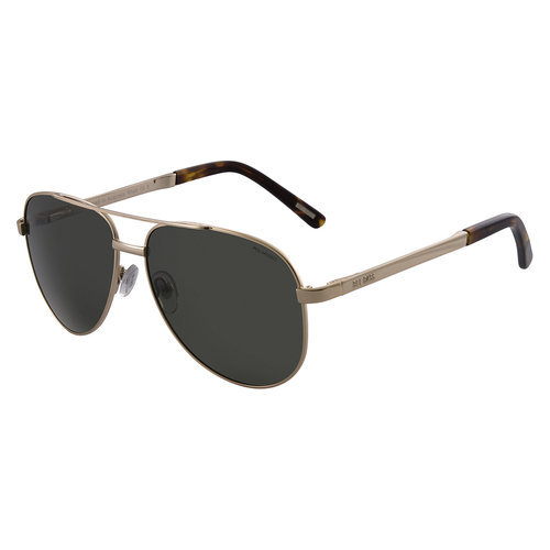 Bill Bass Rhett 25844 Gold / Green Polarised Lenses