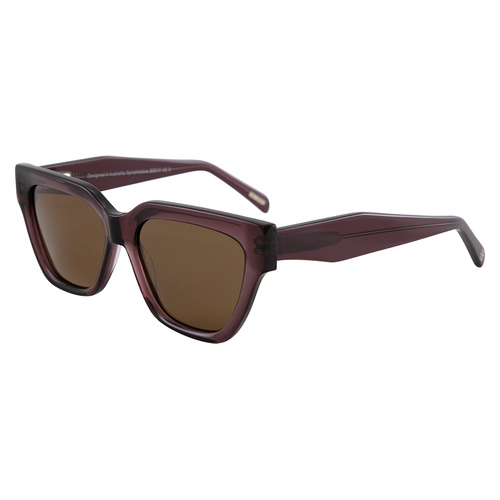 Bill Bass Nymphodra 28393 Crystal Brown / Brown Polarised Lenses