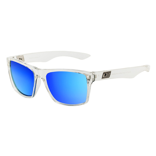 Dirty Dog Vendetta 53247 Crystal / Blue Mirror Polarised Lenses