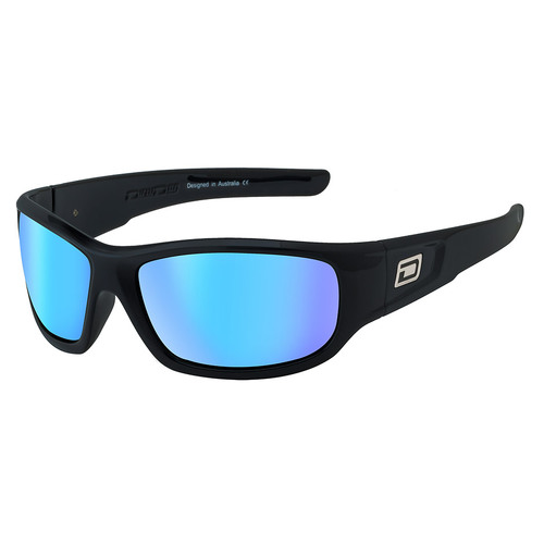 Dirty Dog Sythe 53454 Matte Black / Ice Blue Mirror Polarised Lenses