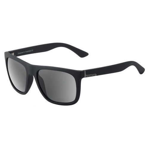 Grey Polarised 53469 Dirty Dog Quag Polarized Mens Sunglasses Satin Black 