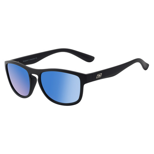 Dirty Dog Venturer 53507 Matte Black / Ice Blue Mirror Polarised Lenses
