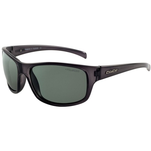 Dirty Dog Shock 53510 Clear Shiny Black / Green Polarised Lenses