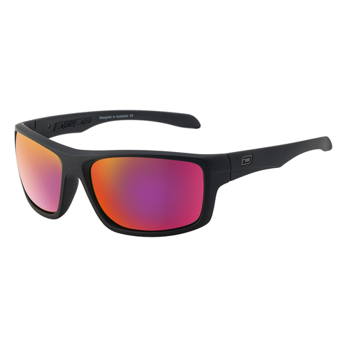 Dirty Dog Axle 53531 Satin Black / Purple Mirror Polarised Lenses