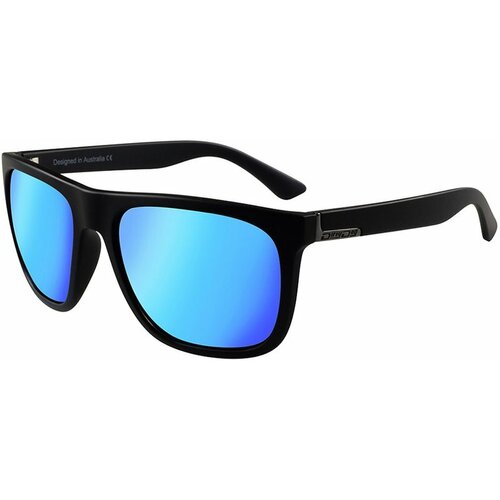 Dirty Dog Quag 53577 Satin Black / Ice Blue Mirror Polarised Lenses