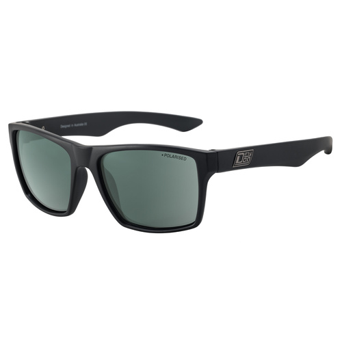 Dirty Dog Vendetta 53593 Satin Black / Green Polarised Lenses