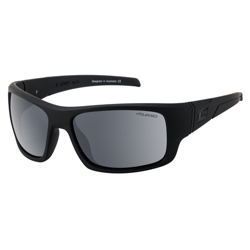 Dirty Dog Stray 53601 Satin Black / Grey Polarised Lenses