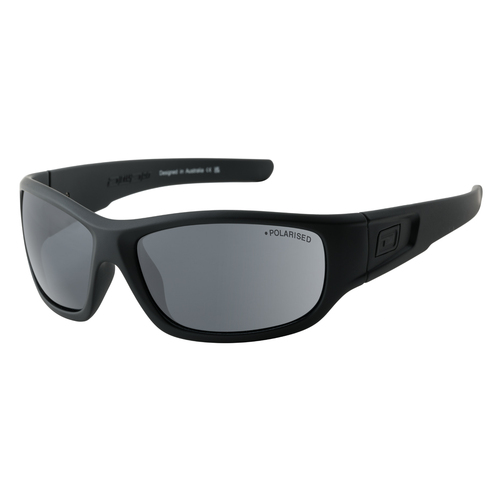 Dirty Dog Sythe 53624 Satin Black / Grey Polarised Lenses