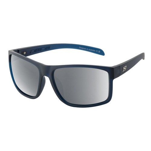 Dirty Dog Blast XL 53708 Satin Blue / Grey Flash Mirror Polarised Lenses