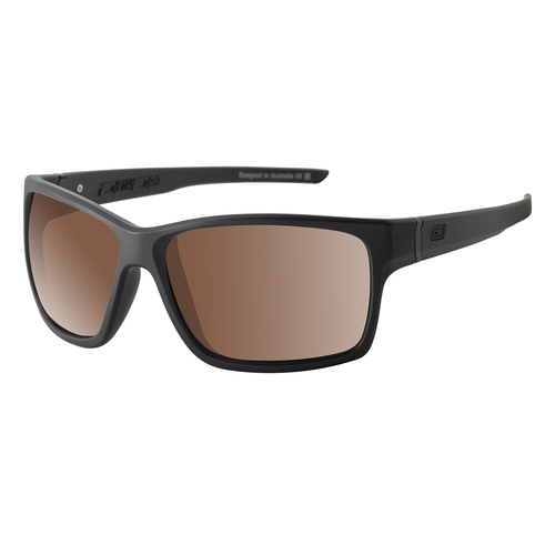 Dirty Dog Cosmic 53713 Satin Black / Brown Polarised Lenses