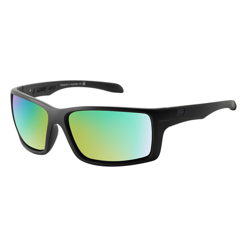 Dirty Dog Knuckle 53719 Satin Black / Green Mirror Polarised Lenses