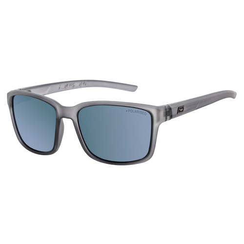 Dirty Dog Slay 53765 Satin Crystal Black / Ice Blue Mirror Polarised Lenses