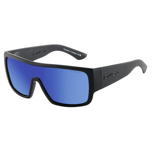 Dirty Dog Tank 53816 Satin Black / Blue Mirror Polarised Lenses