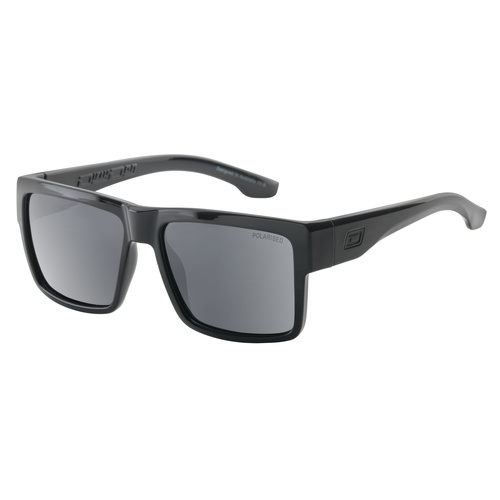 Dirty Dog Punk 53825 Shiny Black / Grey Polarised Lenses