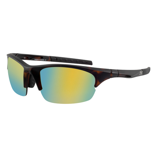 Dirty Dog Ecco Sport 58076 Matte Tortoise / Gold Mirror Polarised Lenses