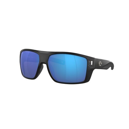 Costa Del Mar Diego 6S9034 903401-62 Matte Black / Blue Mirror Polarised Lenses