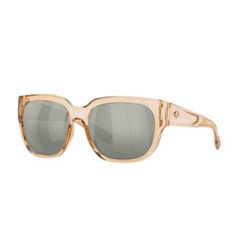 Costa Del Mar Waterwoman 2 6S9004 900406-58 Shiny Blonde Crystal / Grey Silver Mirror Polarised Lenses