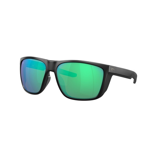 Costa Del Mar Ferg XL 6S9012 901202-62 Matte Black / Green Mirror Polarised Lenses