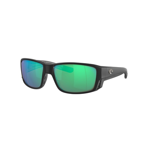 Costa Del Mar Tuna Alley Pro 6S9105 910502-60 Matte Black / Green Mirror Polarised Lenses