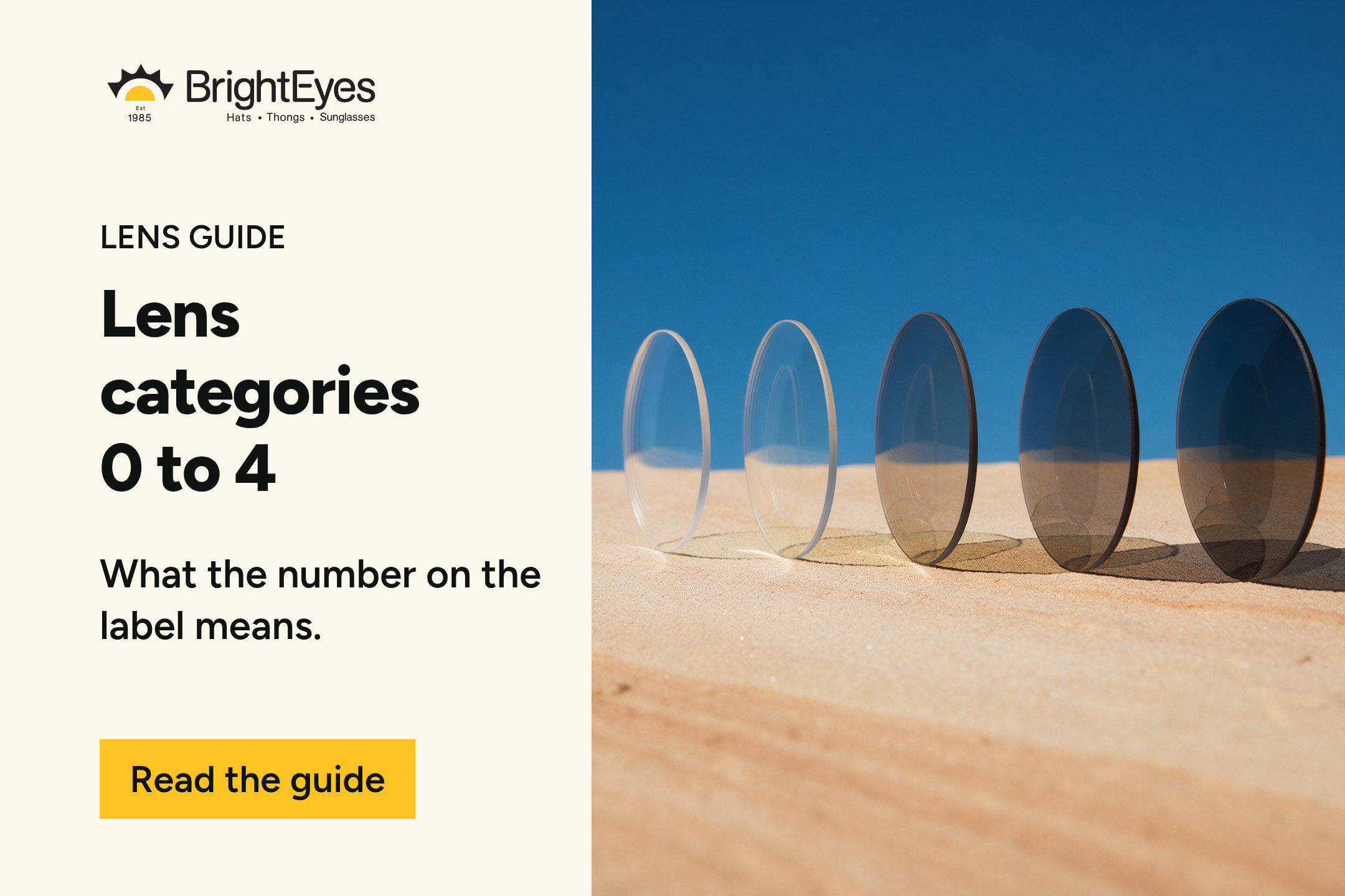 Category 4 sunglasses: what lens categories 0 to 4 mean